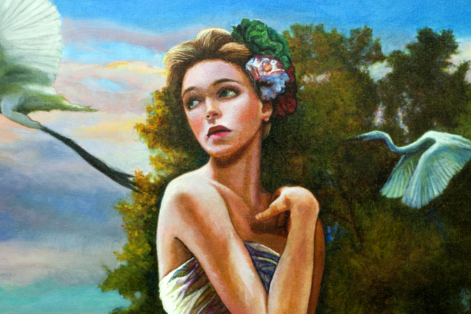 Flight of the Egrets detail